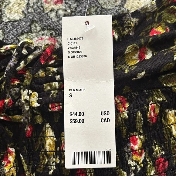 Urban Outfitters Cropped Floral Top Size Small - Picture 11 of 12